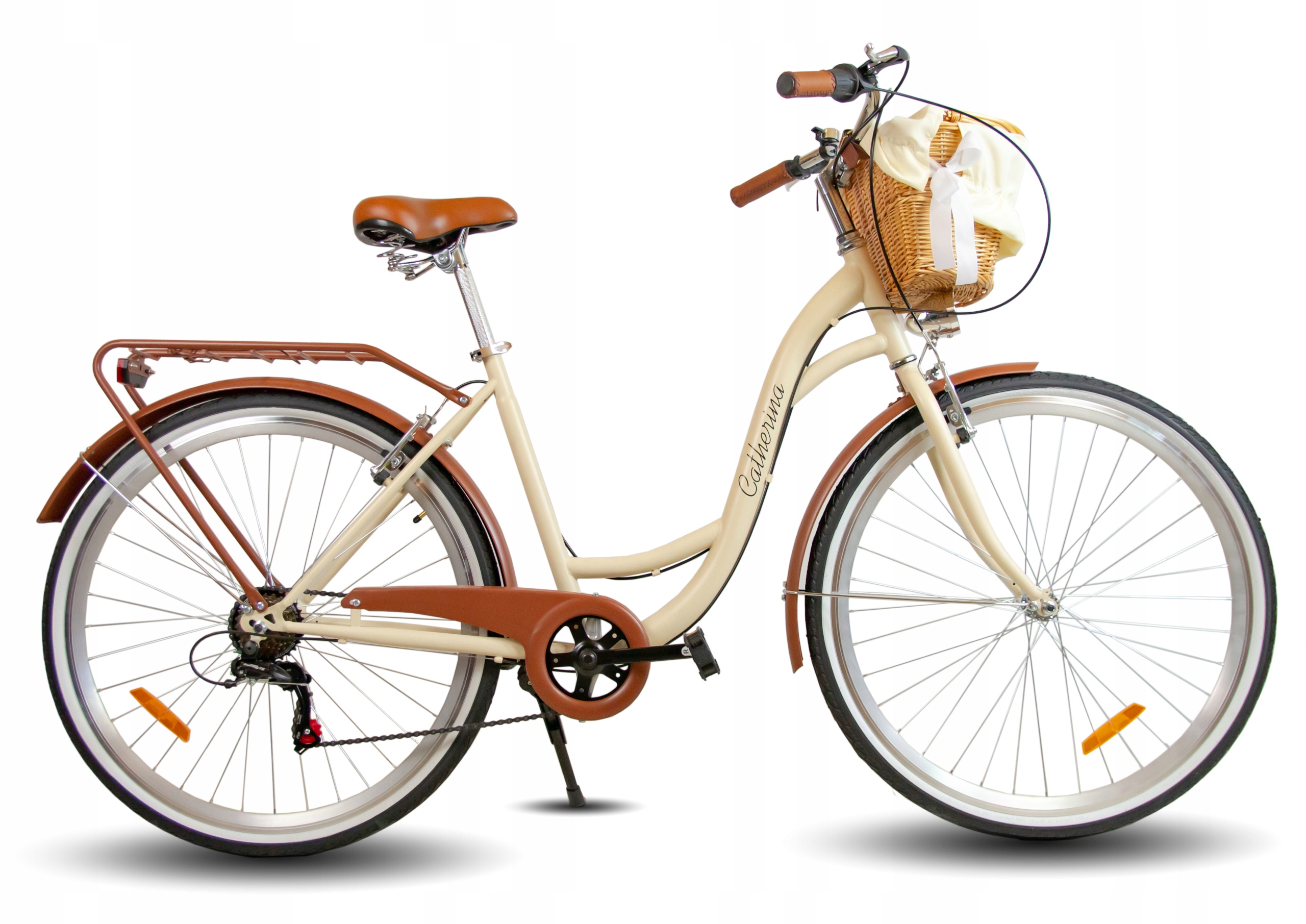 ROWER DAMSKI MIEJSKI 26 / 28 SHIMANO 7B LEKKA DAMKA KOSZ + WKŁAD GRATIS